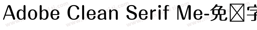 Adobe Clean Serif Me字体转换